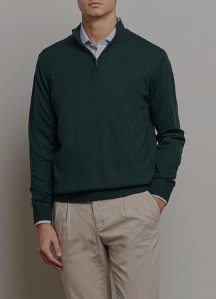 Кашемировый джемпер charles tyrwhitt на молнии 1/4 (100% cashmere)