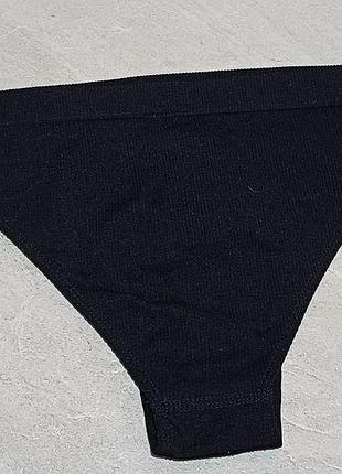 Трусики в рубчик чорного кольору primark 2