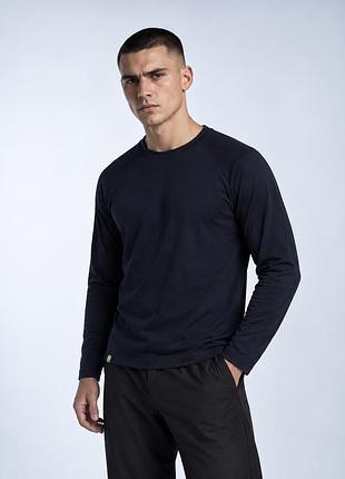 Arco чоловічий лонгслів xl темно-синій 100% recycled polyester базовий