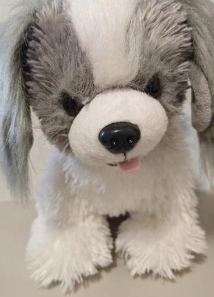 Build a bear promise pets grey and white puppy shih tzu dog plush stuffed animal, м'яка іграшка собачка, від bab