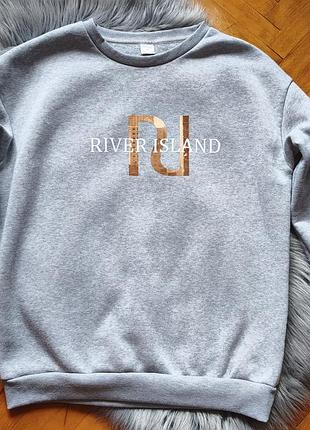 Світшот жіночий river island флісовий сірий