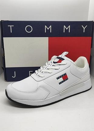 Кожаные кроссовки tommy hilfiger оригинал
