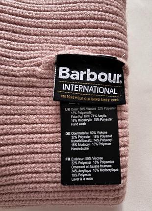Рожева шапка з помпоном barbour 3