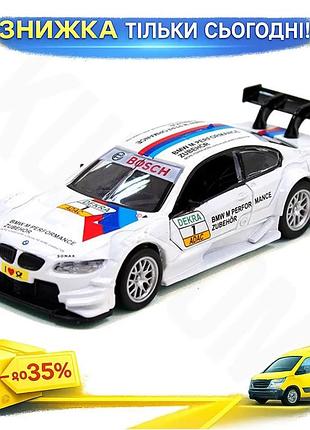 Ku bmw m3 dtm universal fit белая коллекционная машинка для детей от 3 лет с металлическим корпусом и uni2l_k