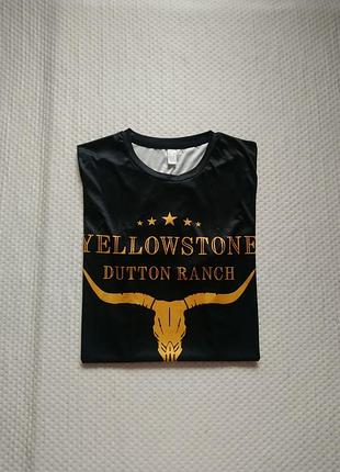 Футболка с принтом yellowstone