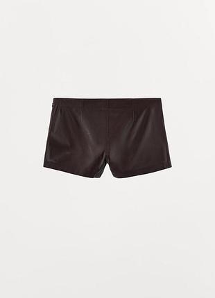Шкіряні шорти zara 4