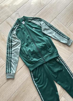 Спортивний костюм для хлопчика adidas, зелений, розмір 152