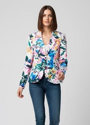 Женский новый жакет boohoo цветочный принт эластичный m