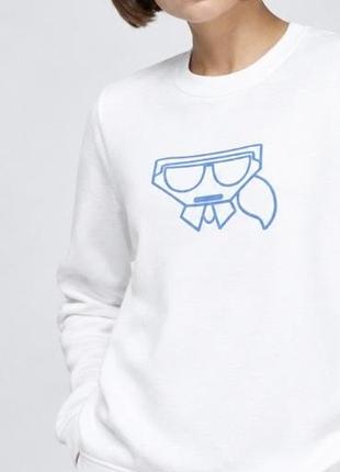 Karl lagerfeld оригінальний світшот з серії ікоnik outlin