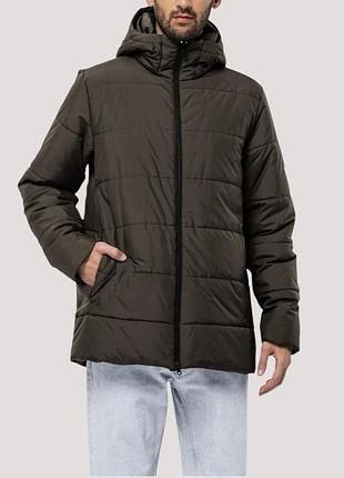 Пуховик чоловічий jack wolfskin deutzer long jkt m (розмір l)