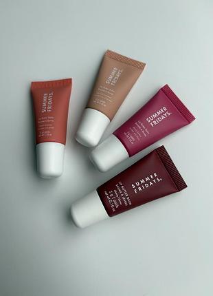 Мініатюри бальзамів для губ summer fridays lip butter balm for hydration & shine