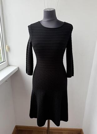 Трикотажна сукня міді hugo boss (модель sosaria), оригінал, розмір xs