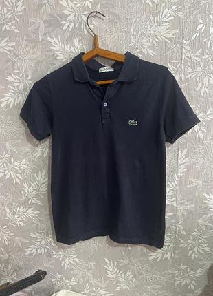 Чоловіче поло lacoste темно-синє
