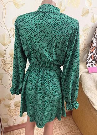 👗зелена маленька сукня👗р.44-46 3