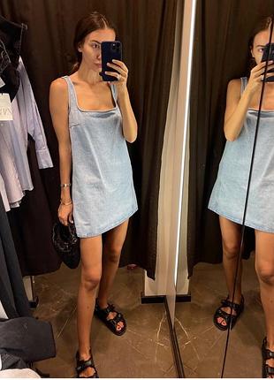Zara джинсов сукня плаття сарафан с 2