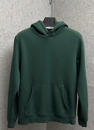 Чоловіча зелена кофта з капюшоном від бренду h&m