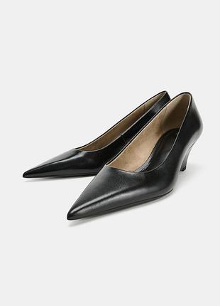 Туфлі жіночі чорні zara new