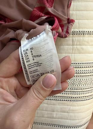 H&m суцільний купальник в квітковий принт 4