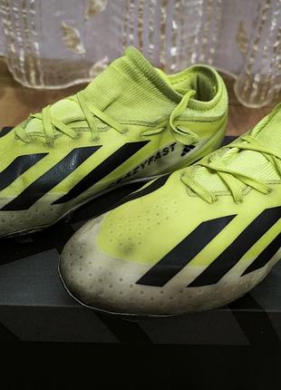 Бутси чоловічі adidas x crazyfast салатові