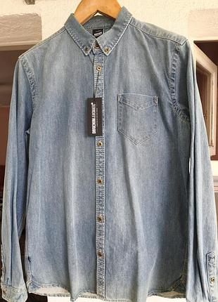 Мужская джинсовая рубашка drdenim jeansmakers р.xl