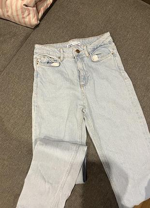 Джинси жіночі zara skinny блакитні