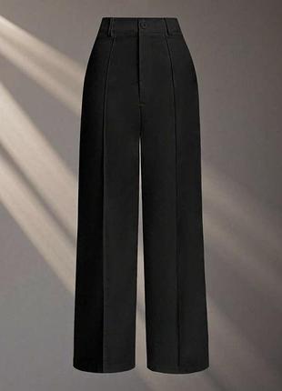 Жіночі брюки палаццо pull & bear black label чорні розмір s