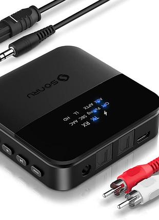 Аудиоадаптер sonru spdif wireless bluetooth беспроводной передатчик приемник аудио на расстоянии до 20 метров