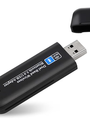 Wi-fi адаптер dual band wireless bluetooth 5.0 usb adapter бездротовий usb-системний адаптер 1300 мбіт/с
