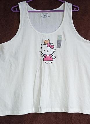 Майка женская 2xl,  eur 50-52, hello kitty, батл
