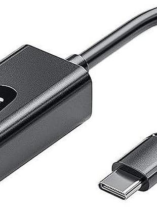 Мережевий адаптер tccmebius usb ethernet adapter tcc-s20c адаптер usb c ethernet для дротового під'єднання до мережі