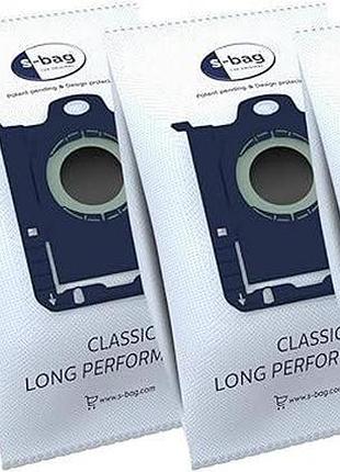 4шт. пилозбірники electrolux s-bag classic long performance e201s синтетичні мішки для пилососа