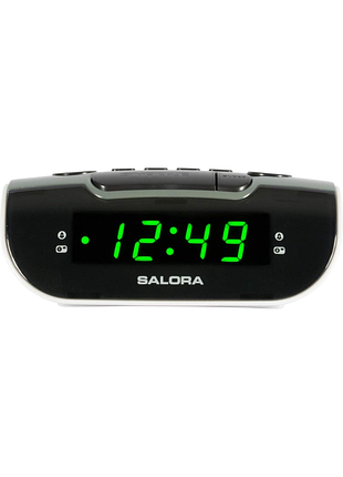 Будильник salora cr612 цифровий настільний будильник зі світлодіодним led-екраном