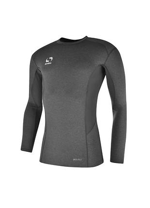 Спортивный термо-лонгслив sondico base mock neck grey marl базовый слой