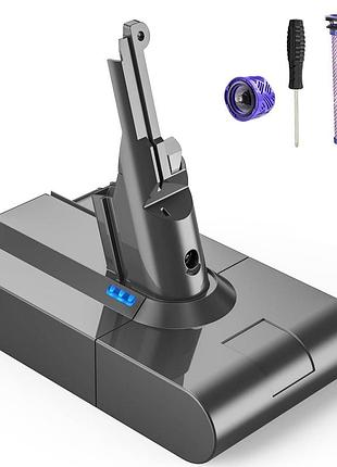 Аккумулятор 21.6v 6000mah flylinktech cet424-e dyson v8 аккумулятор для вертикального пылесоса