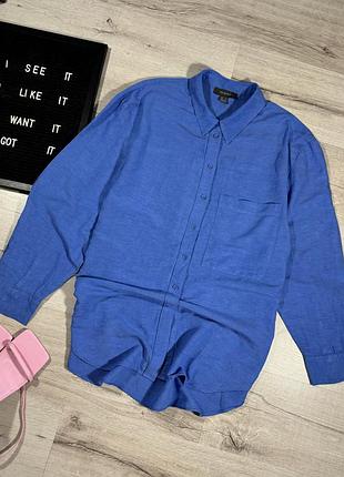 Льняная яркая рубашка primark