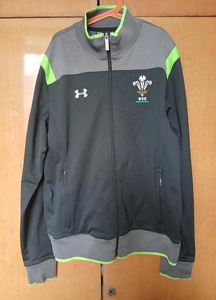 Чоловіче худі under armour сіре з салатовими вставками