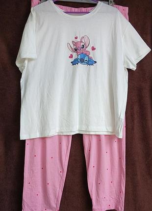 Костюм женский домашний стич, xl, eur 46-48