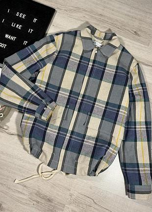 Куртка рубашка в клетку zara