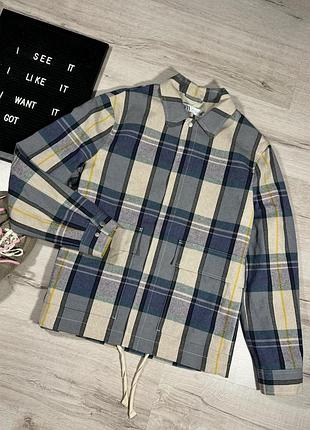 Куртка рубашка в клетку zara 3