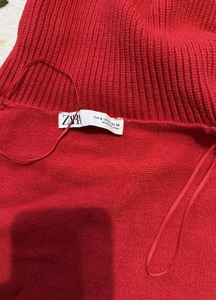 Жіночий светр zara червоний 3