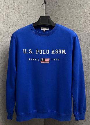 Чоловічий синій світшот від бренду u.s. polo assn