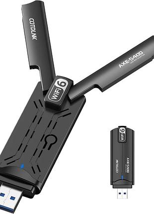 Тридіапазонний мережевий адаптер cotdlnk usb wlan ax01 бездротовий wi-fi гігабітний usb 3.0 адаптер