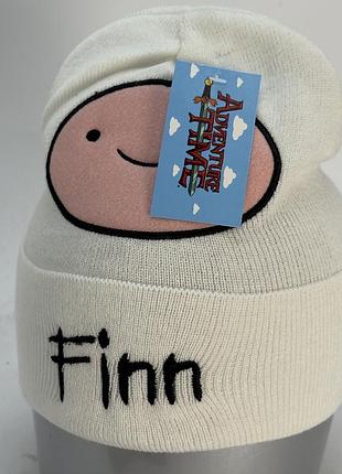 Шапка дитяча adventure time finn біла
