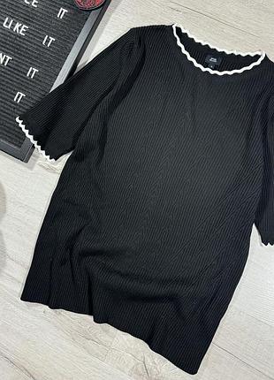 Футболка фактурна з контрастною окантовкою river island