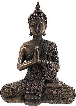 Статуэтка будды 19 см inspirational gifting thai buddha декоративная статуэтка будды в позе лотоса