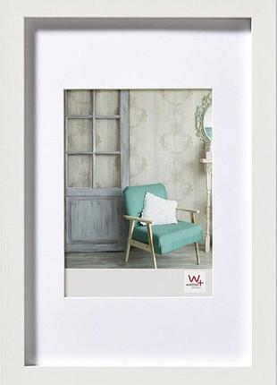 Деревянная фоторамка walther design stockholm ea318w 13x18 см белая настольная рамка для фото