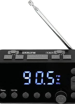 Радиобудильник alarm clock radio dab-a1 цифровой радиобудильник с жк-дисплеем и регулировкой громкости