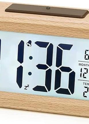 Цифровий будильник aboveclock electronic alarm clock 1902 дерев'яний приліжковий годинник