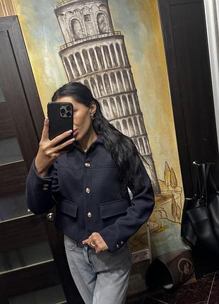 Стильний жакет напів пальто zara 🌸🩷