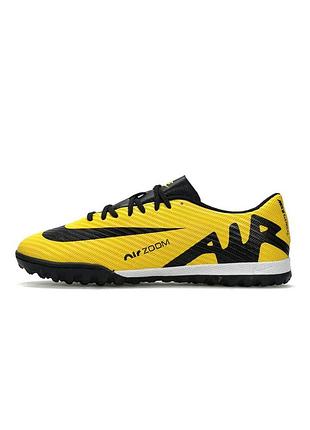 Подростковые сороконожки nike air zoom mercurial vapor 15 academy tf yellow black